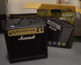 2 Marshall practice amps