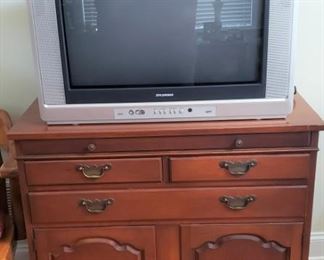 Entertainment Chest - Has detachable pull out serving tray