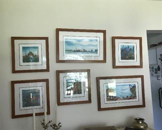 Numbered framed prints