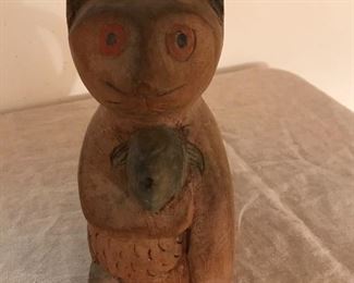 Vintage wooden cat