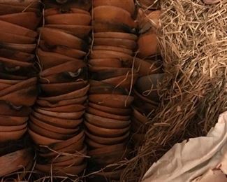 Box of terra cotta Diwalia lights