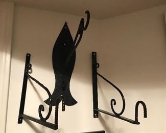 Iron brackets and hook