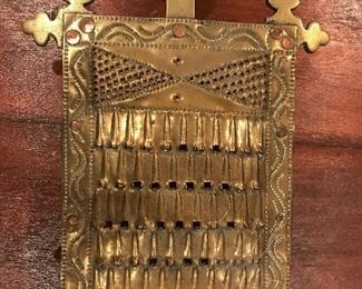Antique brass coconut /vegetable grater