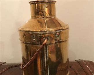 Antique milk pail from India