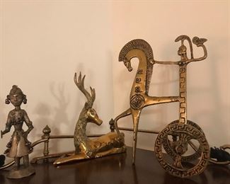 Vintage brass pieces from India