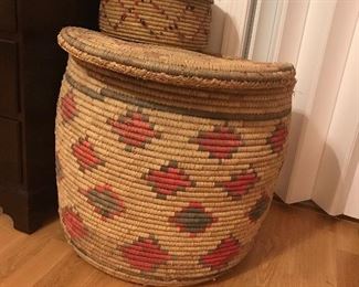 Many woven baskets from Middle East and Africa