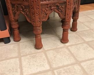 Rosewood carved table