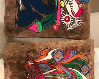 Amate bark paintings from Mexico