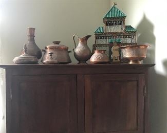 Repousse copper from Pakistan