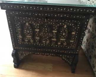 Inlaid Rosewood side table