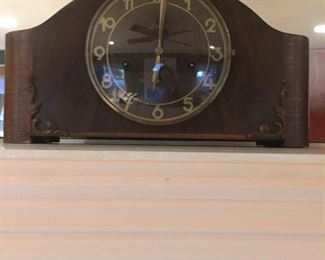 Junghan German Oak Mantel Clock