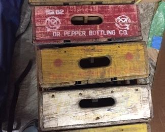 Coke, Dr. Pepper crates