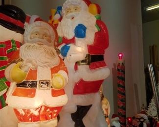 Vintage Christmas blow molds