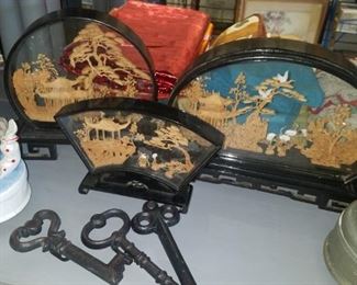 Hand carved cork art