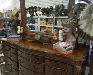 Dresser with mirror