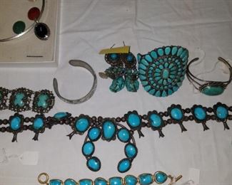 Turquoise and sterling silver jewelry