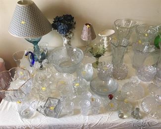 glassware and lamps