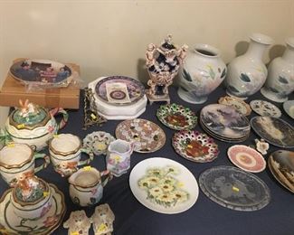 vases, tea sets, collector plates, Honeymoners, etc