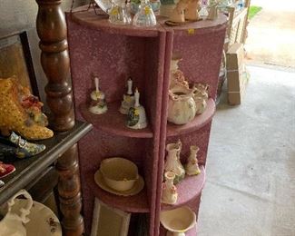 Rotating Stand in Pink for sale as well as all figurines, etc on it