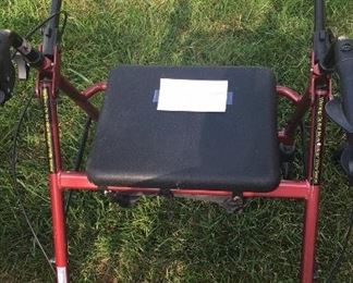 walker with seat and storage - brand new