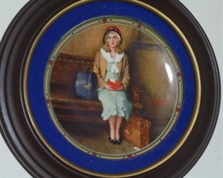 Wall plate #3757 R 1985  'A Young Girl's Dream' by Norman Rockwell