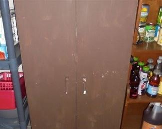 6' brown cabinet
