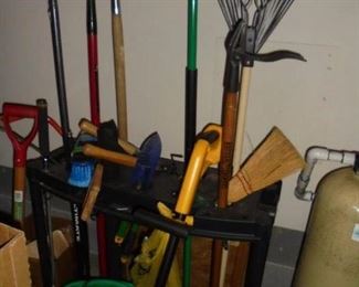 Garden tools and rack