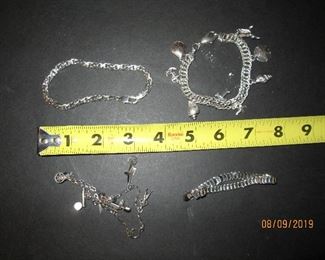 Sterling charm bracelets