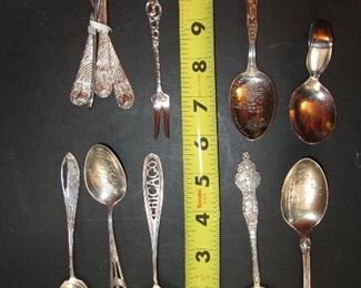 Sterling souvenir spoons