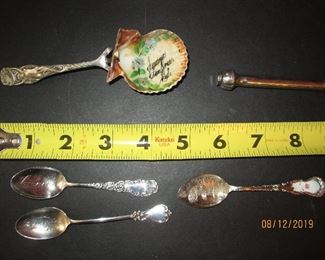 Sterling souvenir spoons