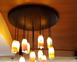 Hand Blown Hanging Glass Light Fixture
