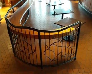 Large Bar Top With Railing