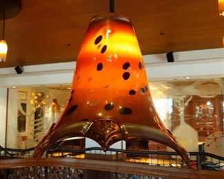 Hand Blown Hanging Light Fixture