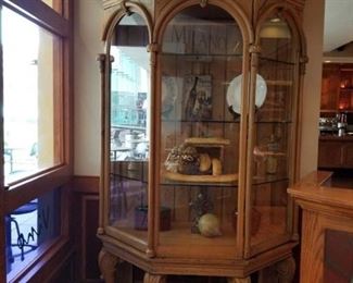 Wood Curio Cabinet