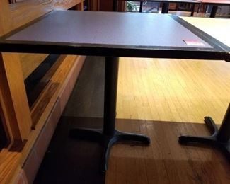 30in x 30in Wood Restaurant Table Blue