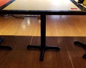 30in x 30in Wood Restaurant Table Light Yellow