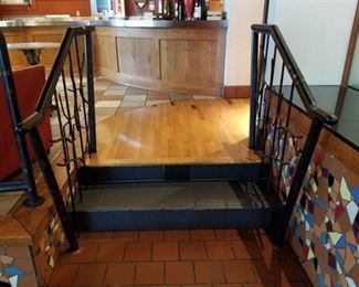 (2) Iron Stair Railings