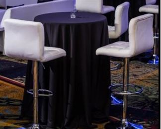 Leather bar stools