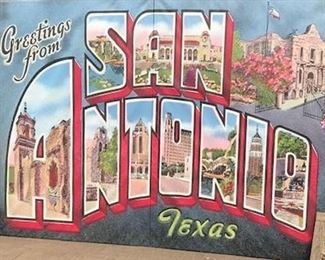 San Antonio Post Card Photo Display
