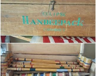 Croquet Set in Original Wood Box