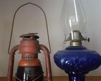 Oil Lamp and Dietz Lantern