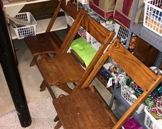 VINGAGE FOLDING CHAIRS