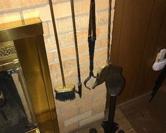 ANTIQUE AND VINTAGE FIREPLACE TOOLS