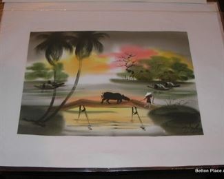 Hand Painted on silk