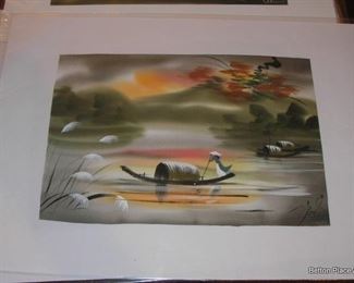 Hand Painted on silk