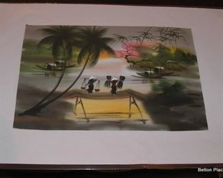 Hand Painted on silk