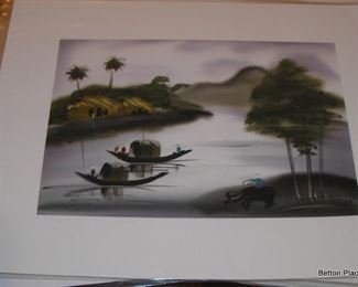 Hand Painted on silk