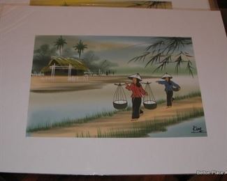 Hand Painted on silk