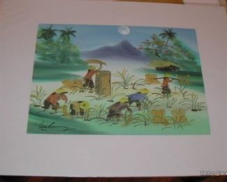 Hand Painted on silk