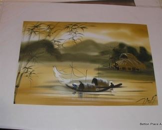 Hand Painted on silk